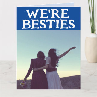 BESTIES BFF LIKE LUCY & ETHEL HELLO GREETING CARD