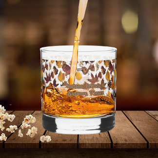 Besties Brews and Autumn Views Whiskey Glass