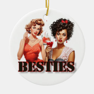 Besties Christmas Ornament Funny