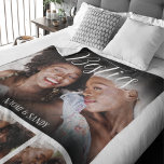 Besties Customized Photo Collage Sherpa Blanket<br><div class="desc">This modern best friends, photo collage blanket is the perfect gift for your best friend, featuring 4 of your favourite photographs, the text BESTIE in a fun script font, and then personalize with your names. Fantastic as a present for christmas, graduation, galatines, birthday or gift any other special occassion, the...</div>