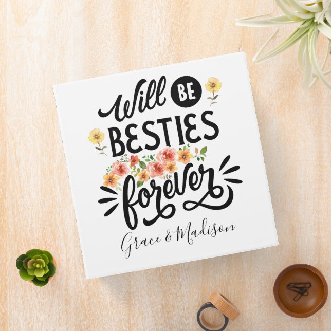 Besties for Life BFF Friends Forever Gift Binder (In Situ)