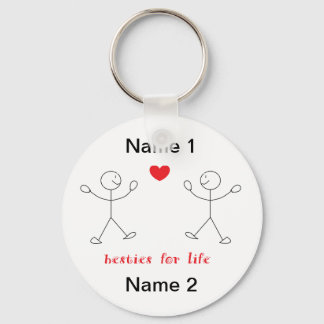 Besties For Life Keychain