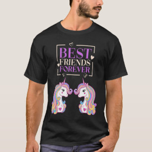 Besties Forever Best of Friends Beautiful Unicorn T-Shirt