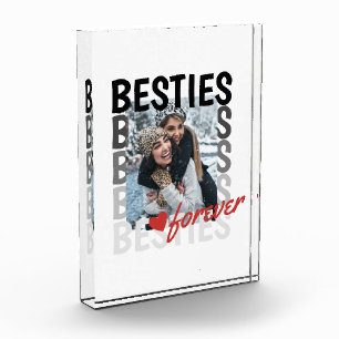 Besties Forever Photo Overlay Keepsake Block