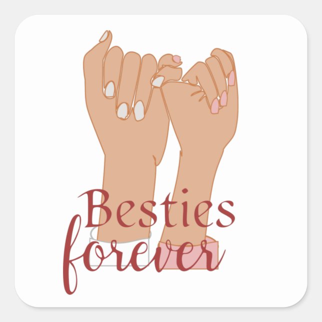 besties Forever Stickers (Front)