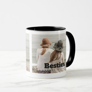 Besties Friendship Names & One Photo Coffee Mug