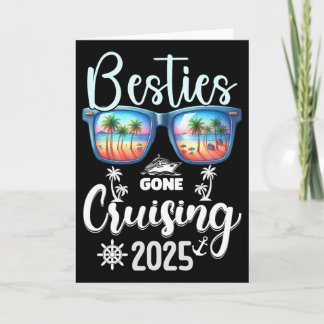 Besties Gone Cruising 2025 Girls Matching Women Cr Card