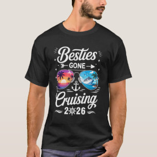 Besties Gone Cruising 2026 Girls Matching Friends T-Shirt