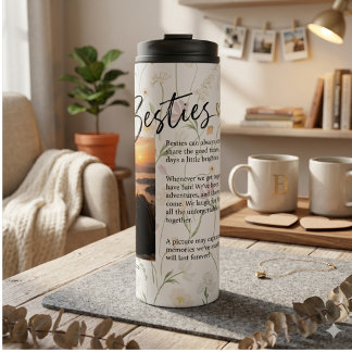 Besties Keepsake with Photo & Message Thermal Tumbler
