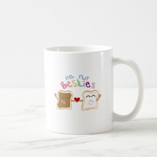 besties peanut butter fluff coffee mug (Right)
