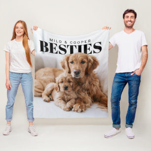 Besties Pets PhotoPop Fleece Blanket
