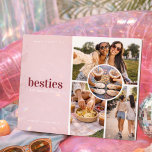 Besties Photo Collage | Personalized Best Friend Plaque<br><div class="desc">Celebrate your favorite memories with your best friend using this personalized Besties photo collage plaque. Designed with a soft blush background and modern typography, this keepsake features multiple photo spaces to highlight your favorite moments together, from spontaneous adventures to everyday laughs. Perfect for birthdays, graduations, holidays, or just because, this...</div>