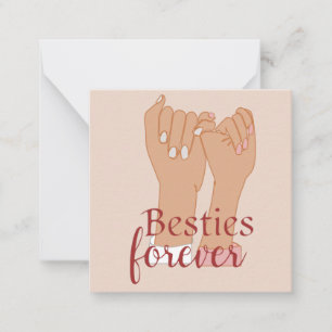 Besties Pour toujours Carte pour notes