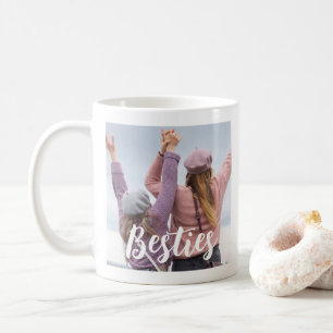 Besties Script Friends Keepsake Photo Coffee Mug