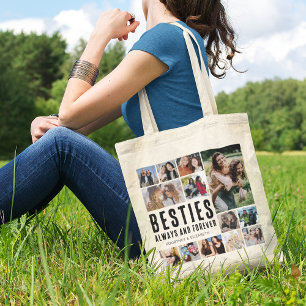 Besties Toujours & Forever Photo Collage Sac fourr