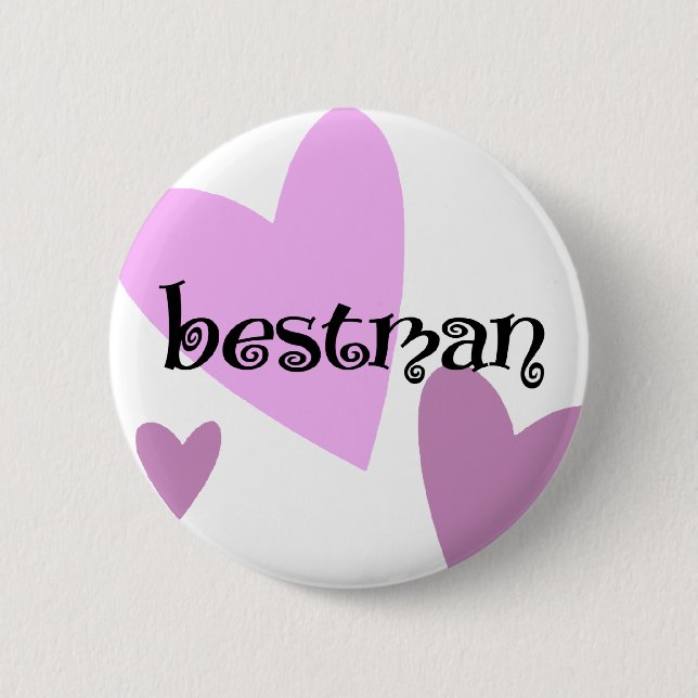Bestman 2 Inch Round Button (Front)