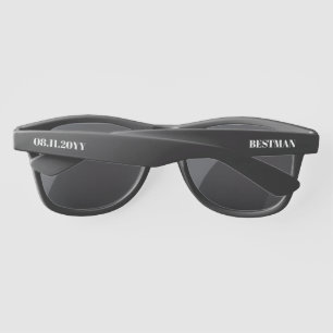 BESTMAN, Groomsman, Bridesman Personalized Wedding Sunglasses