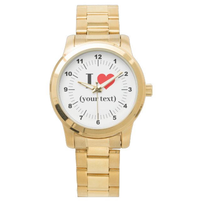 BESTSELLER ! Femme I ❤️ Montre Or surdimensionnée (devant)