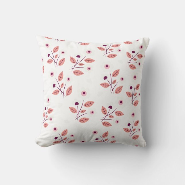 Bestseller floral background design for wedding throw pillow (Front)