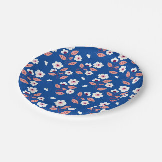 Bestseller floral blue design for wedding paper plate