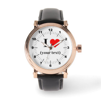 BESTSELLER! Men's Rose Gold Vintage- Custom I❤️ Watch
