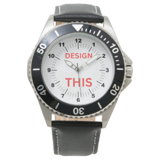 BESTSELLER ! Montre Homme - ⌚- Cuir Noir
