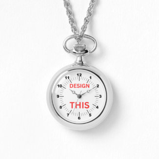 BESTSELLER! Silver Necklace Watch - Personalized 