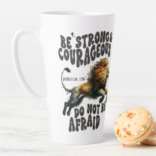Bestselling #1 Be strong Joshua 1:9 bible verse Latte Mug