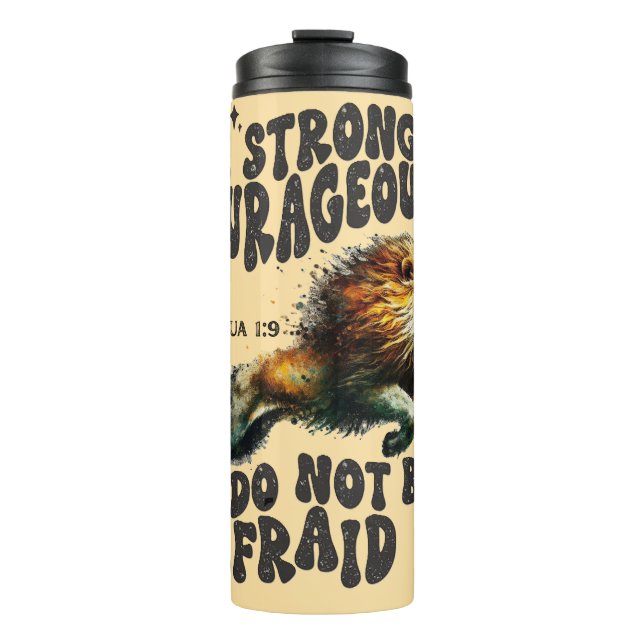 Bestselling #1 Be strong Joshua 1:9 bible verse  Thermal Tumbler (Front)
