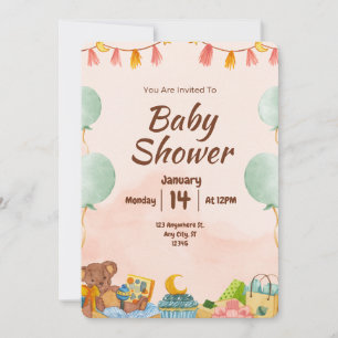 BESTSLELER ! Invitation baby shower