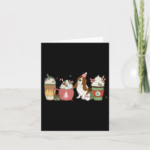 Bet Hound Coffee Latte Winter Christmas Dog Mom Ho Card