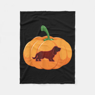 Bet Hound Halloween Dog Pumpkin Fleece Blanket