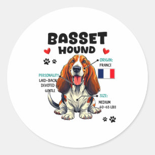 Bet Hound Owner Funny Bet Hound Lover Classic Round Sticker