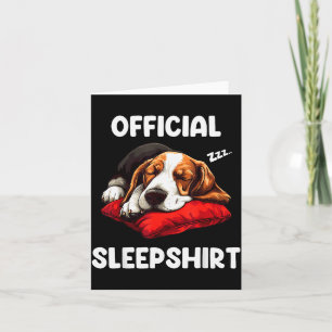 Bet Hound Sleepshirt Dog Lover Pajama Sleepwear Fo Card