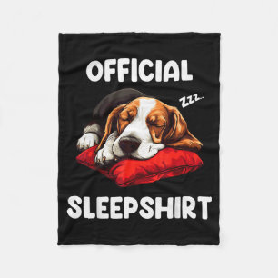 Bet Hound Sleepshirt Dog Lover Pajama Sleepwear Fo Fleece Blanket