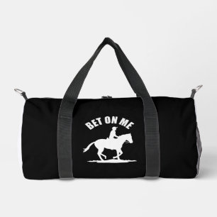 Bet On Me - Horse Racing Hoodie Duffle Bag