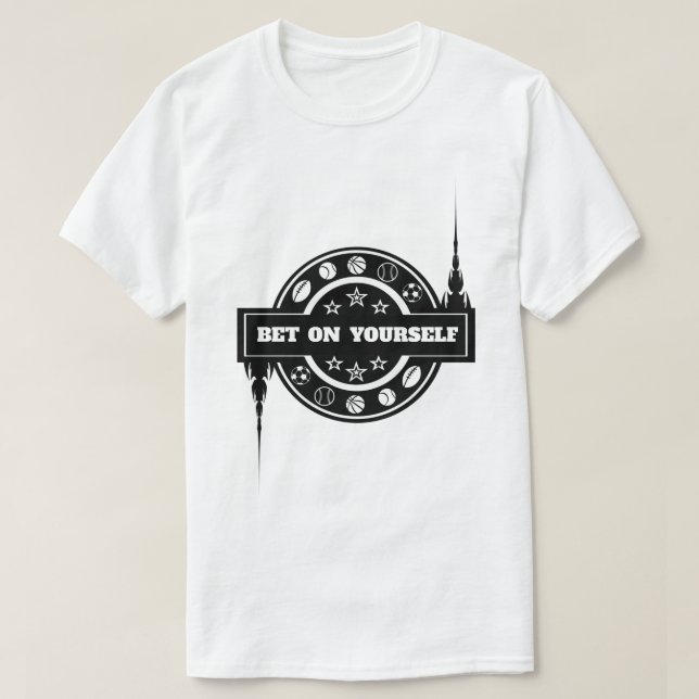 BET ON YOURSELF Men's T-Shirt (Design Front)