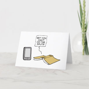 Bet you can't do the splits thank you card