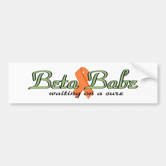 Beta Babe Bumper Sticker (Front)