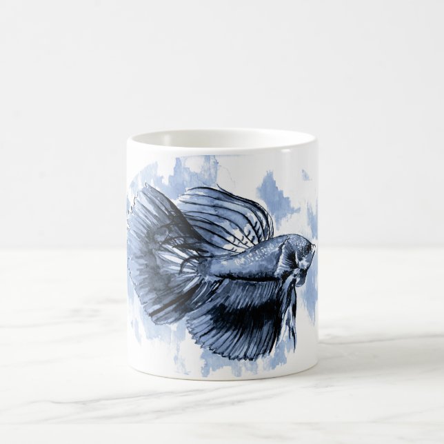 Bêta bleue Poisson Mug (Centre)