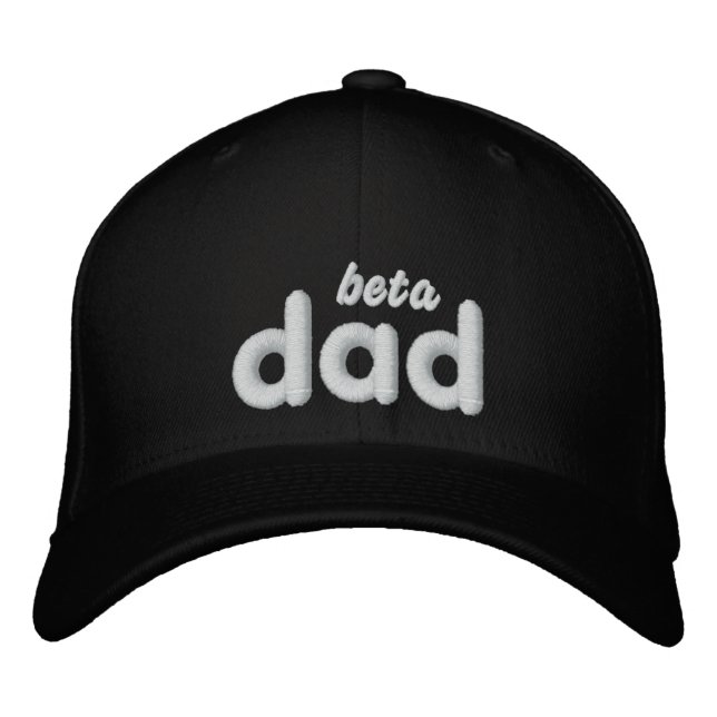 Beta Dad blk hat w/rear tag (Front)
