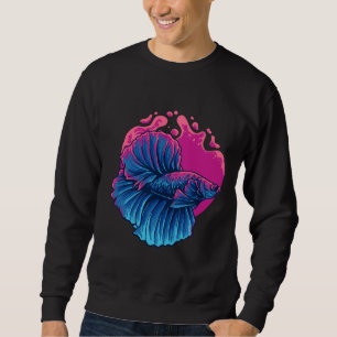 Beta Fish Illustration Sweatshirt