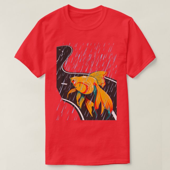 BETA FISH IN THE ROAD T-Shirt (Design Front)