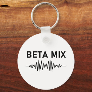 Beta Mix - Audio Waveform Keychain