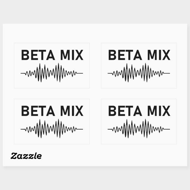 Beta Mix - Audio Waveform Sticker (Sheet)