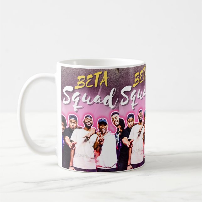 beta squad group coffee mug (Left)