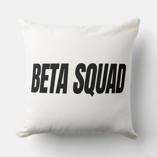 BETA SQUAD THROW PILLOW (Front)
