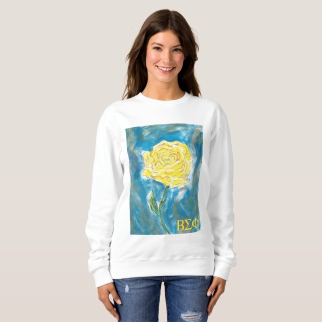 Bêta sweatshirt de phi de sigma (Devant entier)