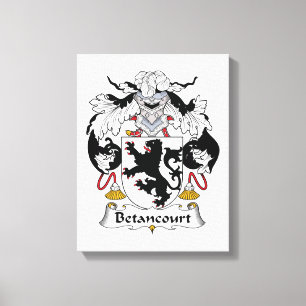 Betancourt Family Crest Canvas Print