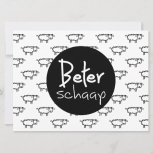 Betersheep. Beta Wenscard. Card